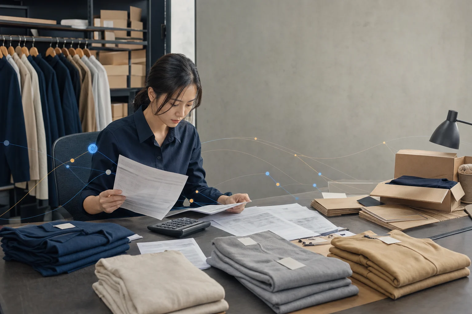 거래처 자료와 쇼핑몰 사입 기록을 비교해 옵션별 미송잔량을 대사하는 의류 쇼핑몰 운영자